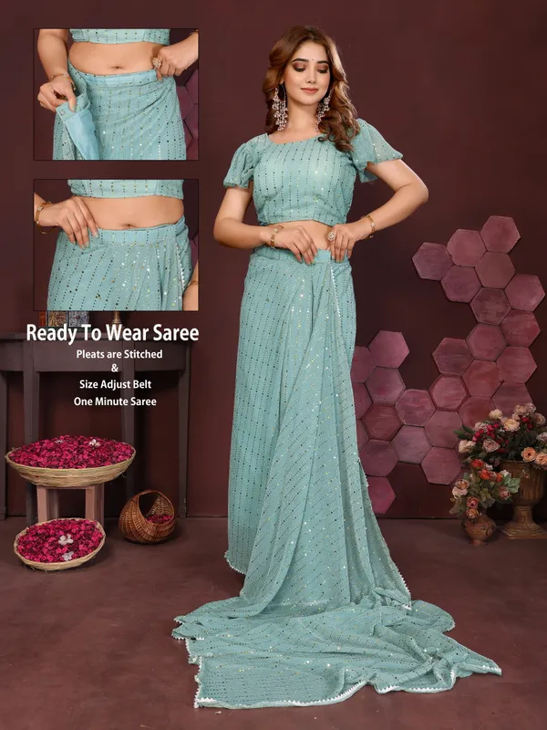 Elegant_Moonlight_Fabric_Saree_Set_–_Pre-Stitched_Saree_&_Blouse