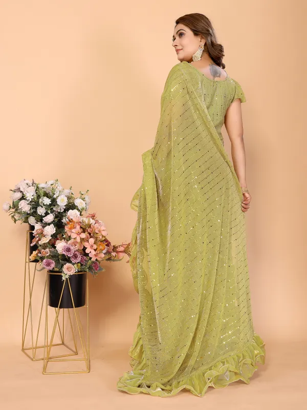 Two-Tone_Ruffle_Saree_in_Portrait_Moonlight_Fabric_with_Mirror_Work_&_Crush_Detail