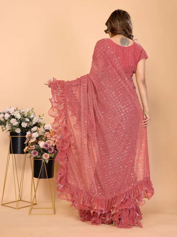 Two-Tone_Ruffle_Saree_in_Portrait_Moonlight_Fabric_with_Mirror_Work_&_Crush_Detail