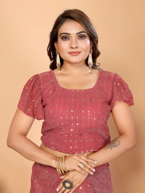 Two-Tone_Ruffle_Saree_in_Portrait_Moonlight_Fabric_with_Mirror_Work_&_Crush_Detail