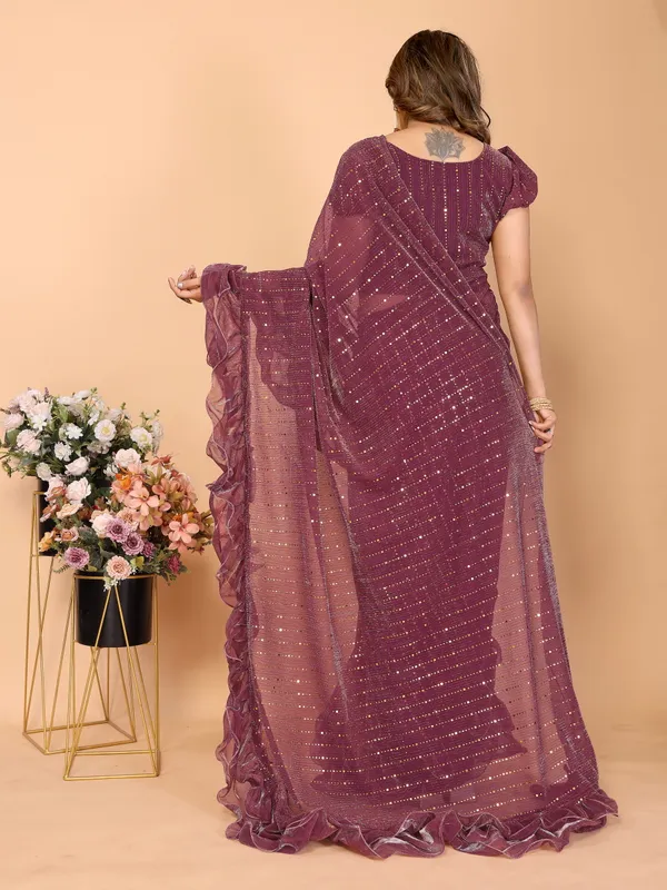 Two-Tone_Ruffle_Saree_in_Portrait_Moonlight_Fabric_with_Mirror_Work_&_Crush_Detail