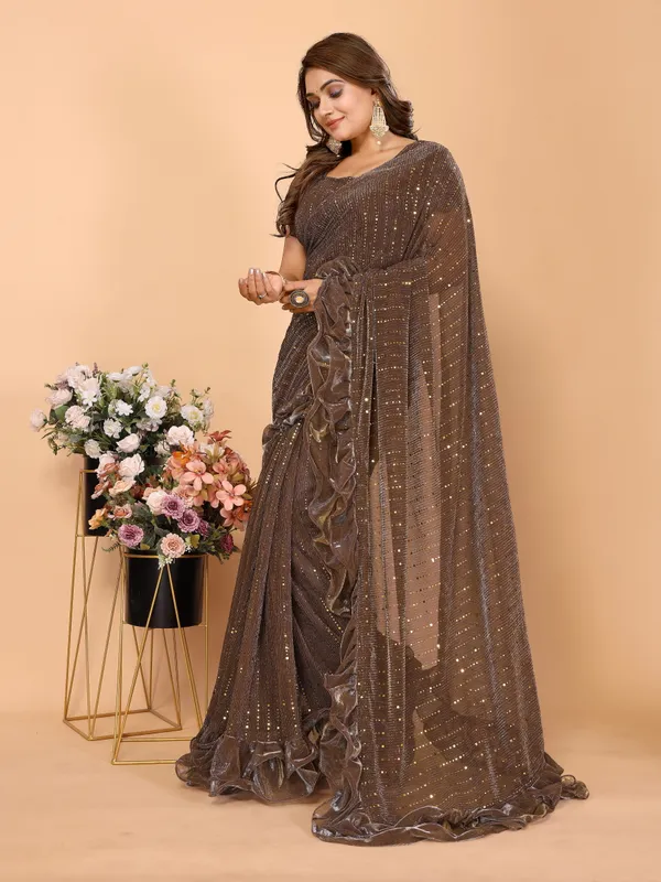 Two-Tone_Ruffle_Saree_in_Portrait_Moonlight_Fabric_with_Mirror_Work_&_Crush_Detail