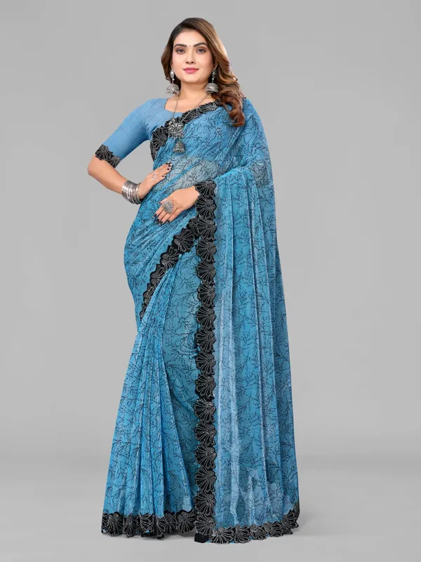 Silhouettes_in_Moonlight_Saree_With_Blouse_Piece