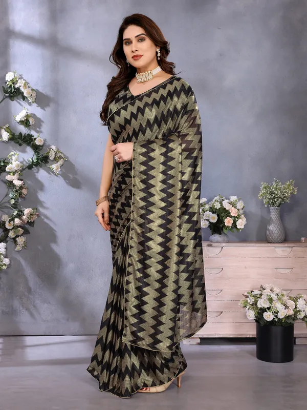 Subtle_Spark_Soft_Touch_Foil_Printed_Saree_With_Blouse_Piece