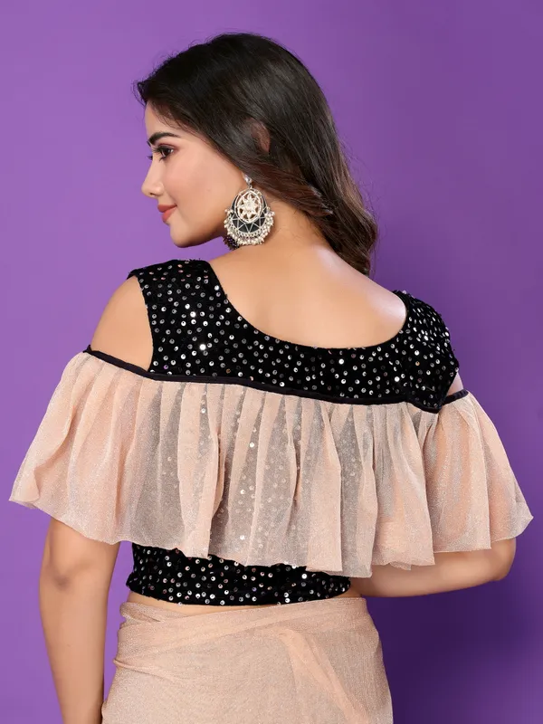 Royal_Zari_Sparkle:_Saree_with_Sequin_Lace_&_Stitched_Blouse
