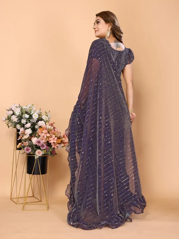 Two-Tone_Ruffle_Saree_in_Portrait_Moonlight_Fabric_with_Mirror_Work_&_Crush_Detail
