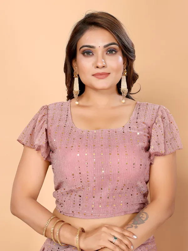 Two-Tone_Ruffle_Saree_in_Portrait_Moonlight_Fabric_with_Mirror_Work_&_Crush_Detail