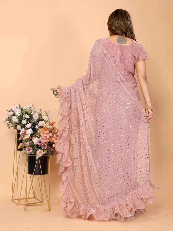 Two-Tone_Ruffle_Saree_in_Portrait_Moonlight_Fabric_with_Mirror_Work_&_Crush_Detail