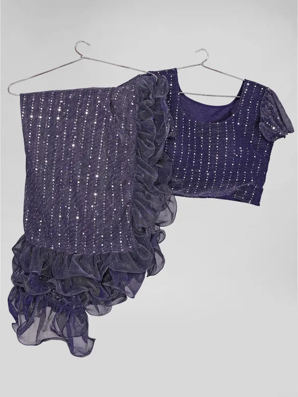 Two-Tone_Ruffle_Saree_in_Portrait_Moonlight_Fabric_with_Mirror_Work_&_Crush_Detail
