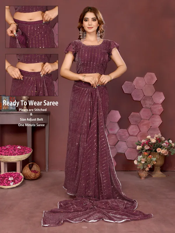 Elegant_Moonlight_Fabric_Saree_Set_–_Pre-Stitched_Saree_&_Blouse