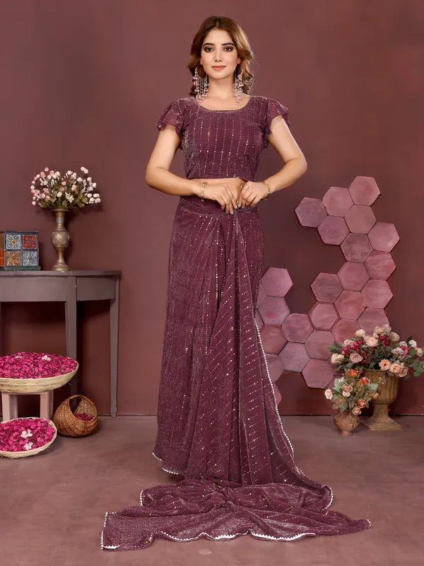 Elegant_Moonlight_Fabric_Saree_Set_–_Pre-Stitched_Saree_&_Blouse