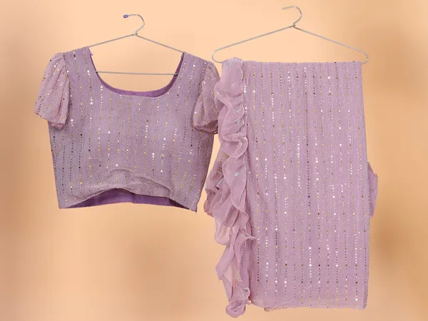 Two-Tone_Ruffle_Saree_in_Portrait_Moonlight_Fabric_with_Mirror_Work_&_Crush_Detail