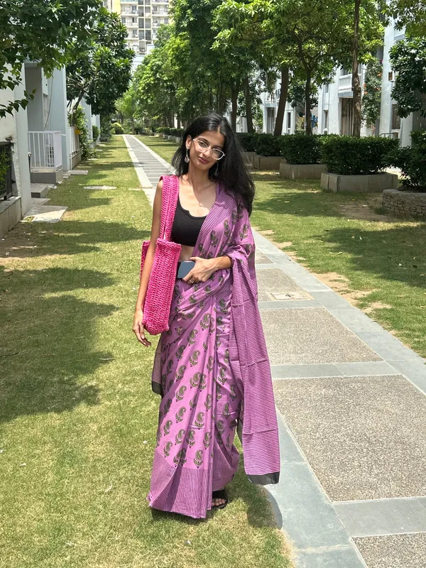 Purple_Cotton_Printed_Saree_With_Blouse_Piece_For_Women_&_Girls