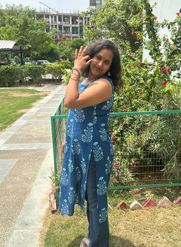 Navyblue_Cotton_Printed_Kurta_Set_For_Women_&_Girls