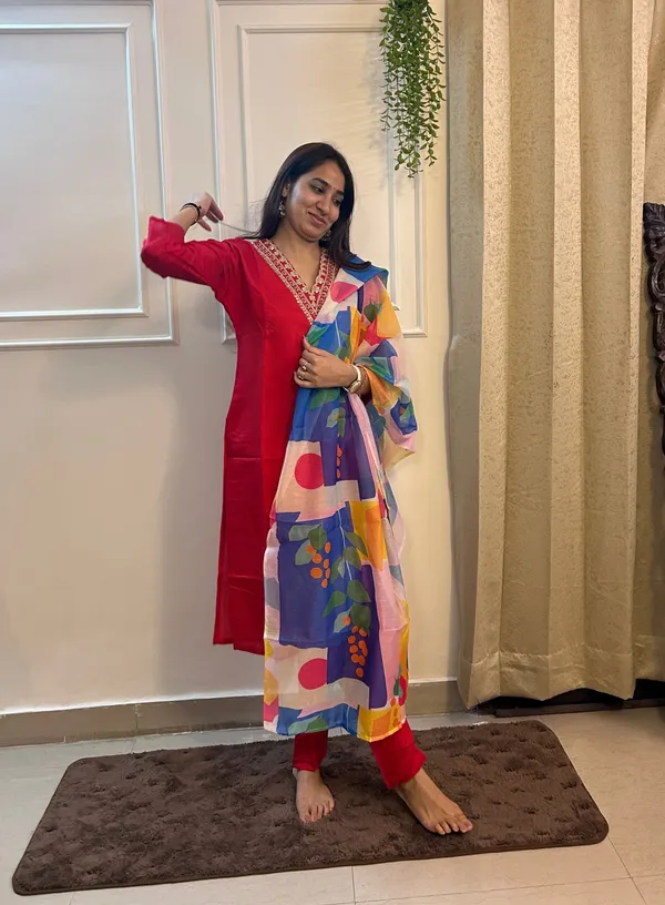 Red_Rayon_Embroidered_Straight_Suit_Sets_With_Dupatta_For_Women_&_Girls