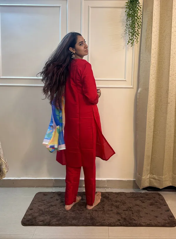 Red_Rayon_Embroidered_Straight_Suit_Sets_With_Dupatta_For_Women_&_Girls