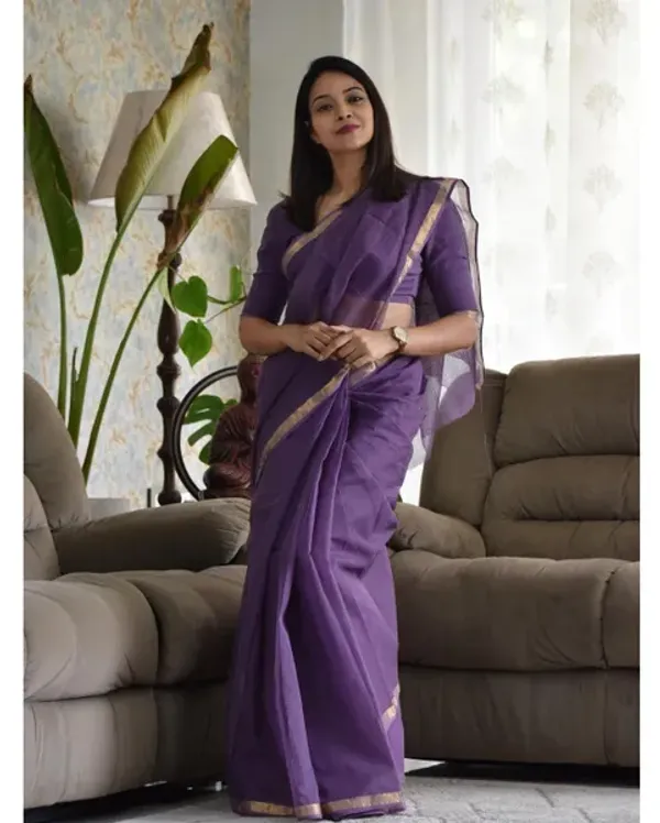 Dark_Baigani_Baigani_Art_Silk_Cotton_With_Blouse_Piece_Saree