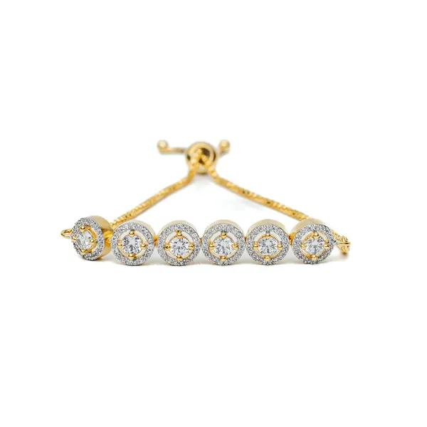 Gold_18Kt_Plating_Round_Cubic_Zirconia_Diamond_Tennis_Bracelet_For_Women