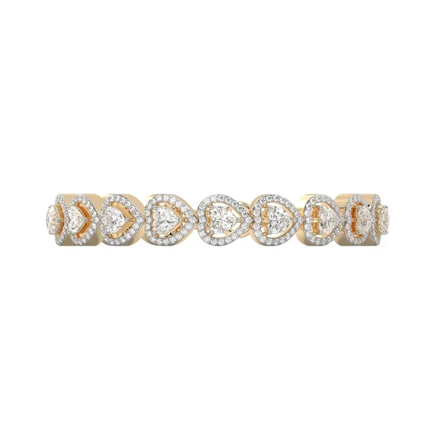 Gold_18Kt_Plating_Heart_Cubic_Zirconia_Diamond_Bracelet_For_Women
