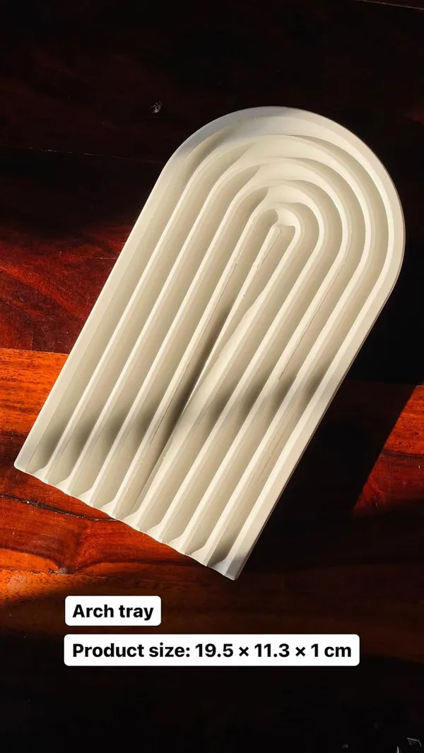 White_Concrete_Arch_Tray_|_Cement_Rainbow_Decorative_Trinket_|_Minimalist_Modern_Home_Decor_|_New_Home_Gift_|_Multipurpose_(19.5×11.3×1Cm)