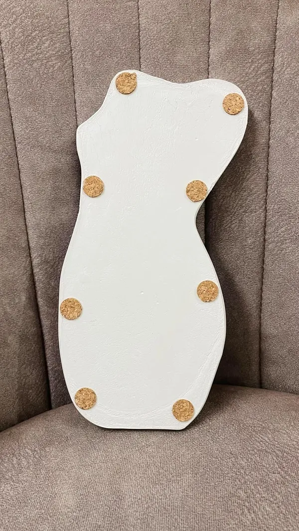 White_Lady_Silhouette_Trinket_Tray_|_Jewellery/Makeup/Table_Organizer_|_Home_Decor_|_Candle_Tray_|_Multipurpose_(15.5×8×1Cm)
