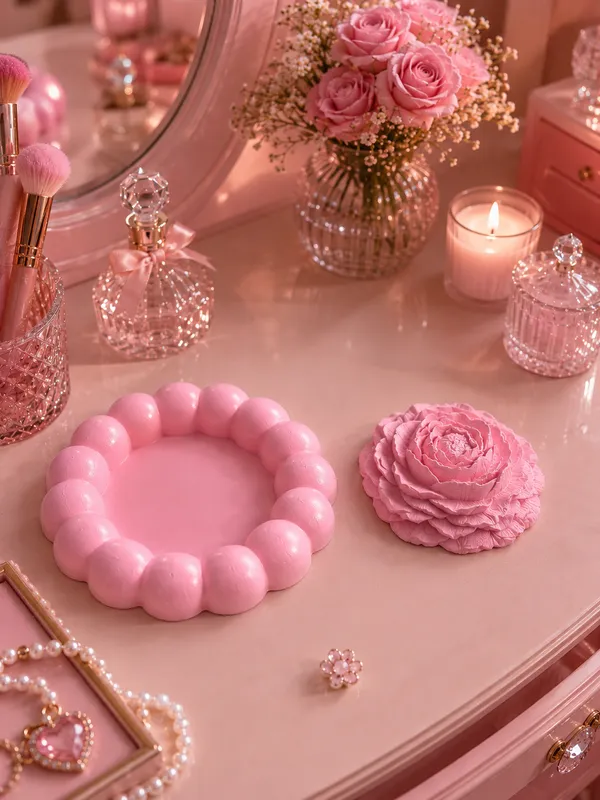 Bubble_tray,_peony_diffuser_combo_(Bubble_tray_13.8×13.8cm,_Peony_diffuser_8×_8×3cm)