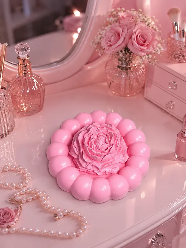 Bubble_tray,_peony_diffuser_combo_(Bubble_tray_13.8×13.8cm,_Peony_diffuser_8×_8×3cm)