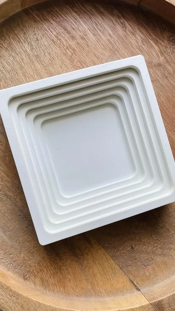 White_Handmade_Mini_Arch_Trinket_Tray_|_Jewellery/Makeup/Table_Organizer_|_Home_Decor_|_Candle_Tray_|_Multipurpose_(10×10×2.5Cm)