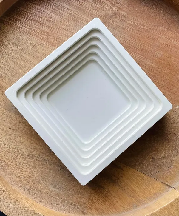 White_Handmade_Mini_Arch_Trinket_Tray_|_Jewellery/Makeup/Table_Organizer_|_Home_Decor_|_Candle_Tray_|_Multipurpose_(10×10×2.5Cm)