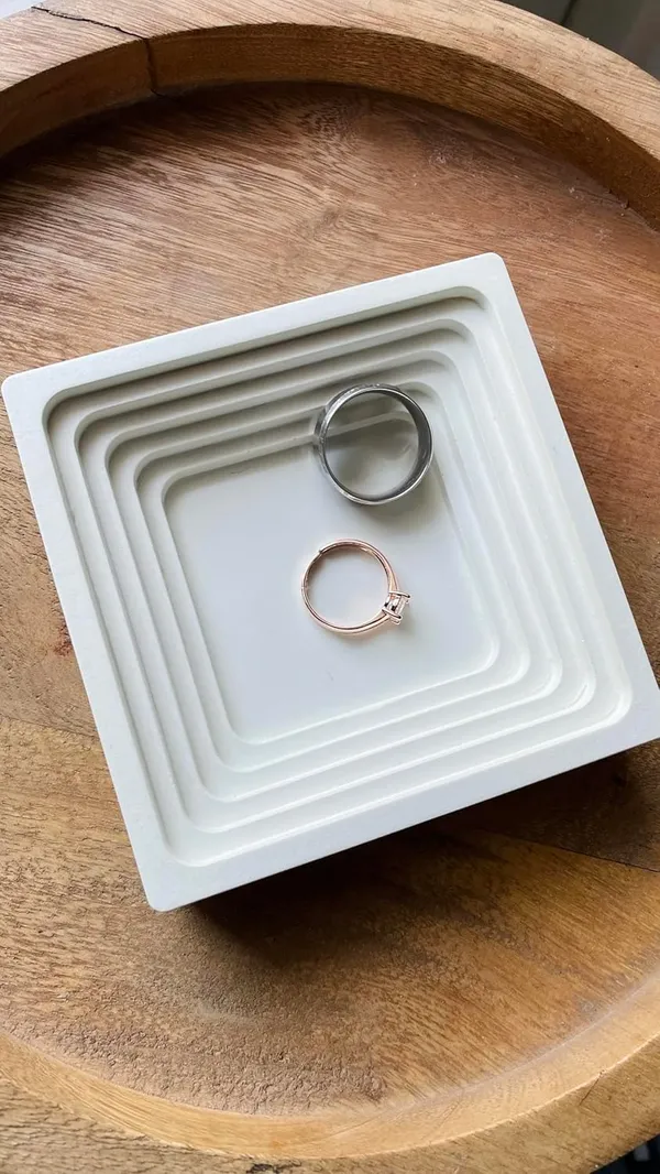 White_Handmade_Mini_Arch_Trinket_Tray_|_Jewellery/Makeup/Table_Organizer_|_Home_Decor_|_Candle_Tray_|_Multipurpose_(10×10×2.5Cm)
