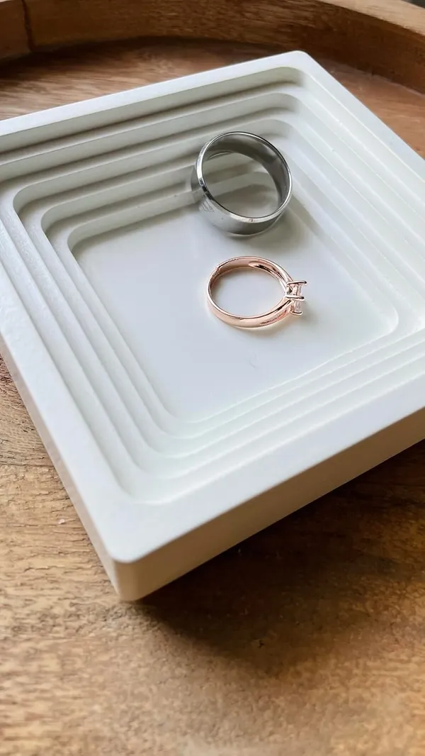 White_Handmade_Mini_Arch_Trinket_Tray_|_Jewellery/Makeup/Table_Organizer_|_Home_Decor_|_Candle_Tray_|_Multipurpose_(10×10×2.5Cm)