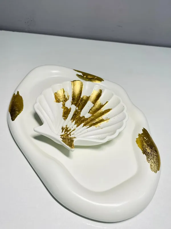 Gold_Foil_Concrete_Cloud_Trinket_Tray_|_Jewellery/Makeup/Table_Organizer_|_Home_Decor_|_Candle_Tray_|_Multipurpose_(24×16×2Cm)
