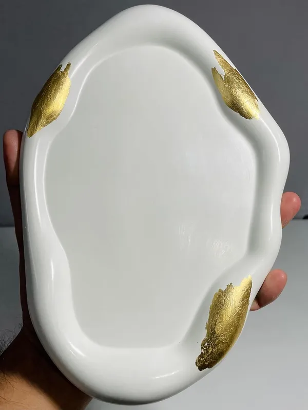 Gold_Foil_Concrete_Cloud_Trinket_Tray_|_Jewellery/Makeup/Table_Organizer_|_Home_Decor_|_Candle_Tray_|_Multipurpose_(24×16×2Cm)