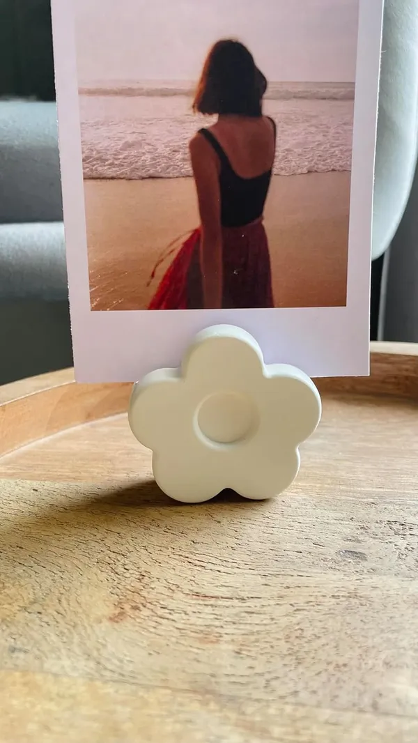 White_Polaroid/Photo_Holder_|_Card_Holder_|_Aesthetic_Holder_|_Minimalist_Decor_|_Business_Card_Holder_|_New_Home_Gift_(Set_Of_2)_(Rainbow_&_Flower)