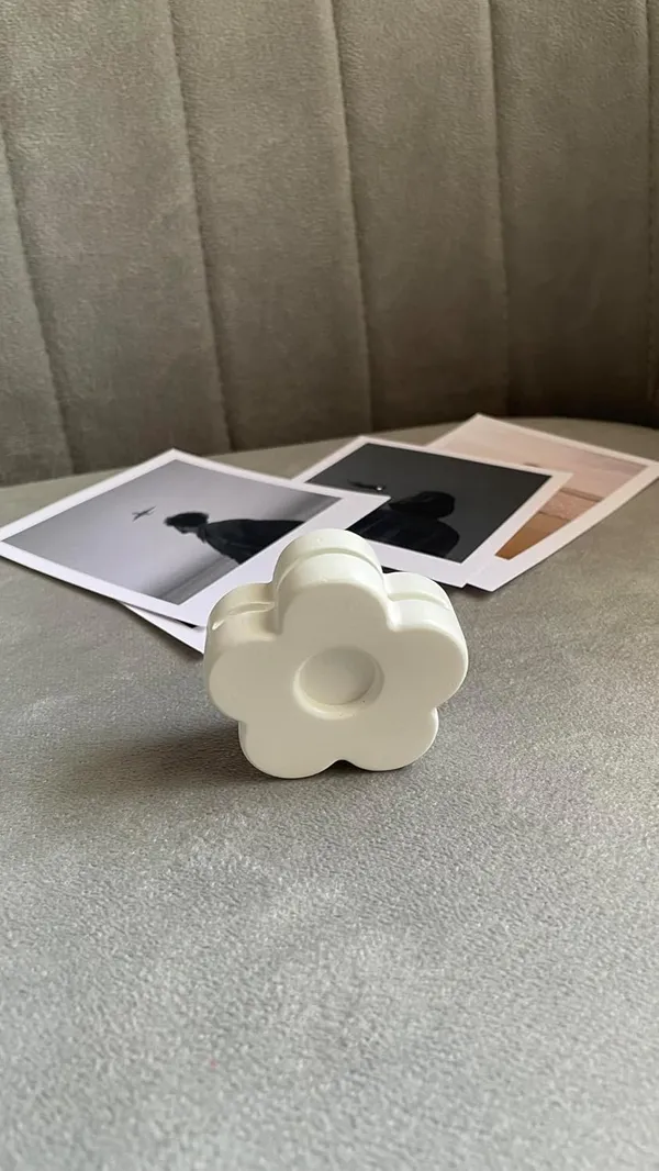 White_Polaroid/Photo_Holder_|_Card_Holder_|_Aesthetic_Holder_|_Minimalist_Decor_|_Business_Card_Holder_|_New_Home_Gift_(Set_Of_2)_(Rainbow_&_Flower)