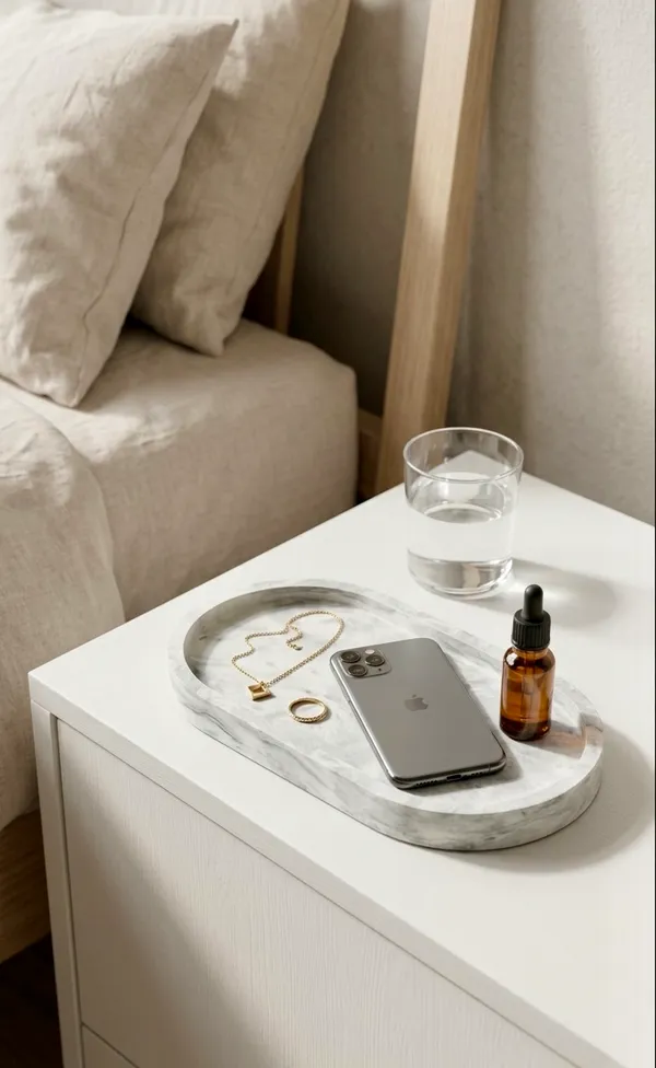 TREETRUNK®_Concrete_Oval_Trinket_Tray_|_Jewellery/_Makeup/Table_Organizer_I_Home_Decor_|_Candle_Tray_I_Multipurpose_(18.8x10.2×2cm)_(G&W_Marble)