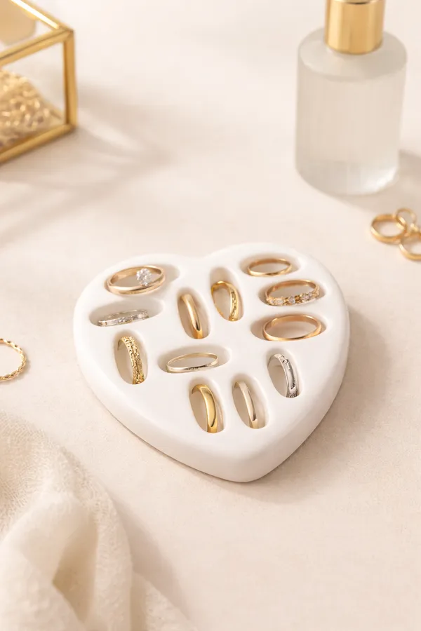 TREETRUNK®_Concrete_Ring_tray_|_Cement_Tray_|_Aesthetic_Tray_|_Minimalist_Decor_|_Trinket_|_Modern_Home_Decor_|_New_Home_Gift_|_Ring_dish_Multipurpose_(12×11×1.8cm)_(White)