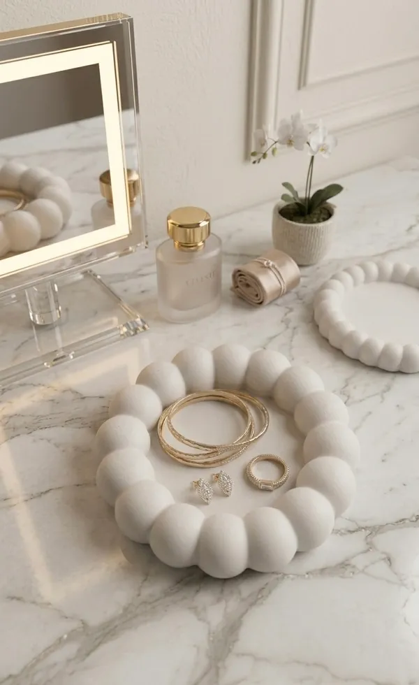 White_Big_Bubble_|_Cement_Tray_|_Aesthetic_Tray_|_Minimalist_Decor_|_Trinket_|_Modern_Home_Decor_|_New_Home_Gift_|_Multipurpose_(13.8×13.8Cm)
