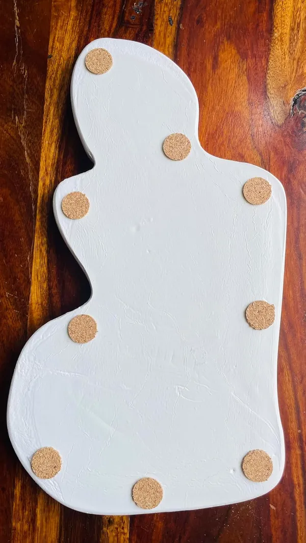 White_Lady_Silhouette_Trinket_Tray_|_Jewellery/Makeup/Table_Organizer_|_Home_Decor_|_Candle_Tray_|_Multipurpose_(27.7×17×1Cm)