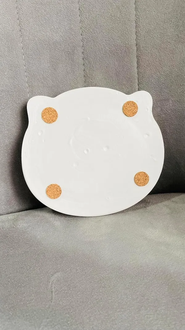 White_Cute_Cat_Trinket_Dish_Tray_|_Kitty_Catch_All_Keys_Tray_|_Jewellery_Organizer_|_Ring_Holder_Tray_Bowl_|_Tray_For_Candles_|_Cat_Lover_Gift_For_Women(15.5×13.2×2.2Cm)