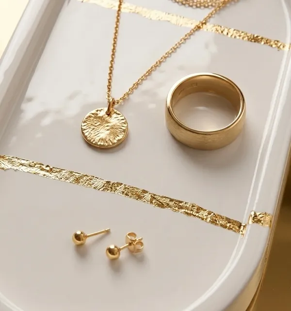 Gold_Treetrunk_Concrete_Oval_Trinket_Tray_|_Jewellery/Makeup/Table_Organizer_|_Home_Decor_|_Candle_Tray_|_Multipurpose