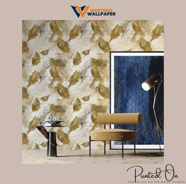 Ethereal_Gossamer_Leaf_Wallpaper_In_Amber_And_Gold