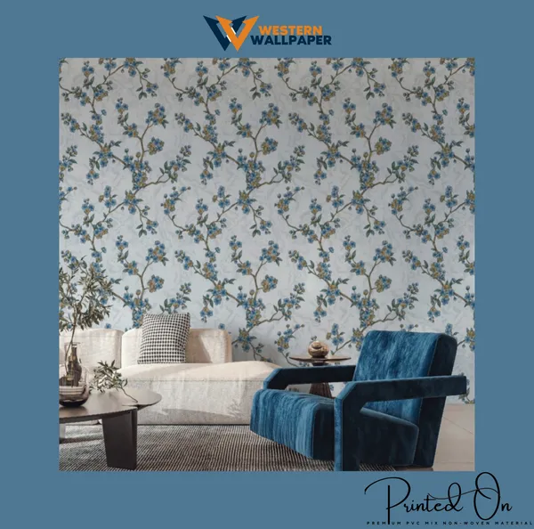 Elegant_Blossoming_Vine_Wallpaper_In_Cerulean_And_Amber