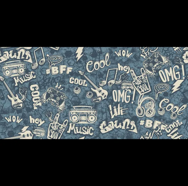 Cool_Graffiti_Sketch_Style_Boomboxes_Music_Notes_and_Electric_Guitars_Deep_Denim_Blue_Spirit_Kids_Teens_Premium_Wallpaper