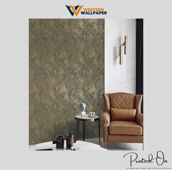 Dramatic_Tropical_Leaf_Wallpaper_In_Shimmering_Gold_And_Dark_Bronze_For_A_Luxurious_And_Bold_Accent_Wallpaper.