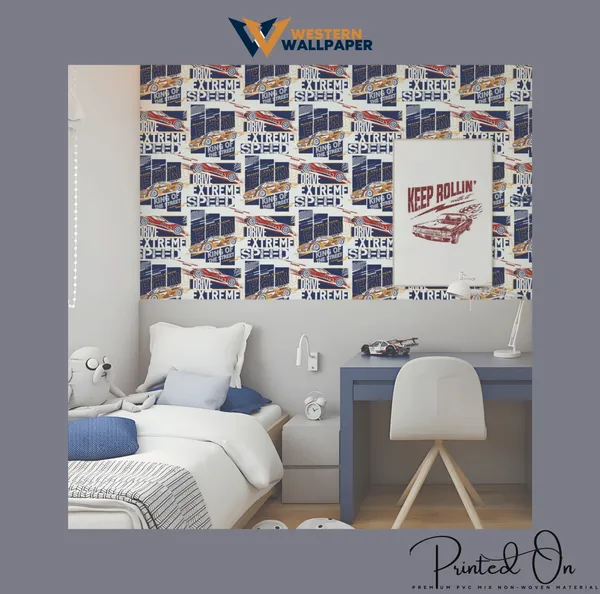 Dynamic_Comic_Style_Race_Cars_and_Speed_Typography_Bold_Red_Orange_and_Deep_Navy_Blue_Car_Racing_Kids_Teens_Premium_Wallpaper