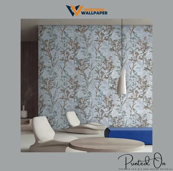 Minimalist_Meadow_Wallpaper_In_Periwinkle_And_Gold