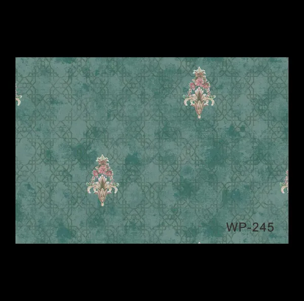 Elegant_Rose_Trail_And_Trellis_Wallpaper_In_Teal_And_Antique_Red_For_A_Traditional_And_Cozy_Dining_Room_Wallpaper.