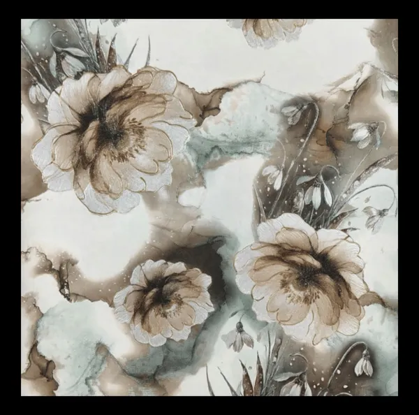 Dreamy_Watercolor_Blossom_Wallpaper_In_Slate_And_Amber