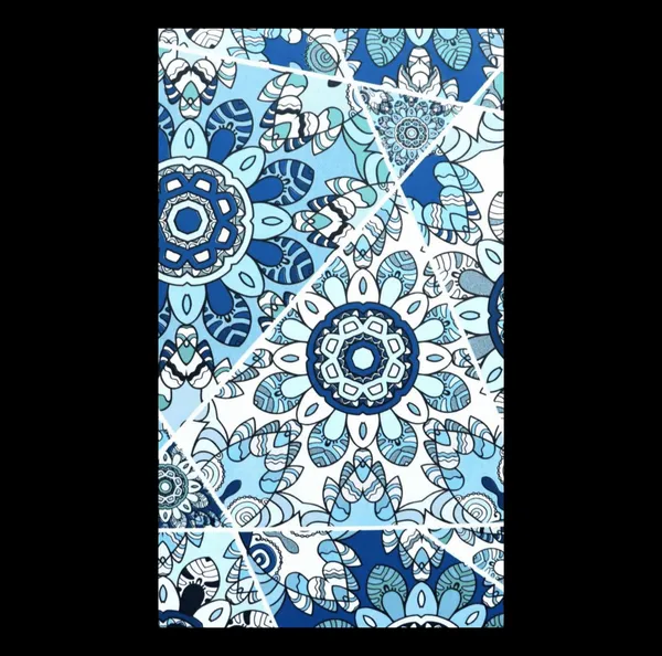Ornate_Mandala_Tile_Wallpaper_In_Monochromatic_Blue_Tones_For_A_Bold_Bohemian_Living_Room